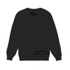 Premium Milano Mens Tonal Crew Neck Sweatshirt BT35-100-BK Black