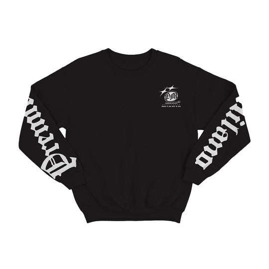 Premium Milano Mens Fortune Crew Neck Sweatshirt CSW1125-04 Black