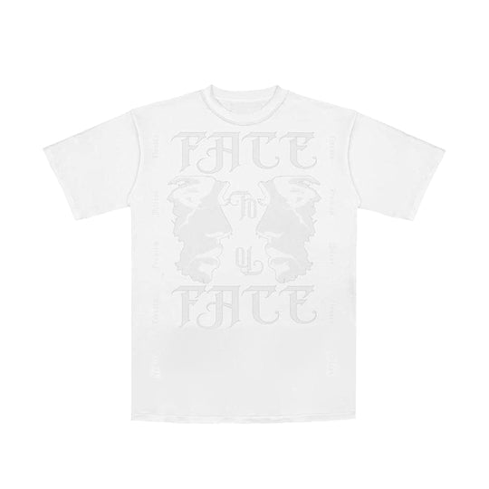 Premium Milano Mens Facing Fears Crew Neck T-Shirt CT261-108 White