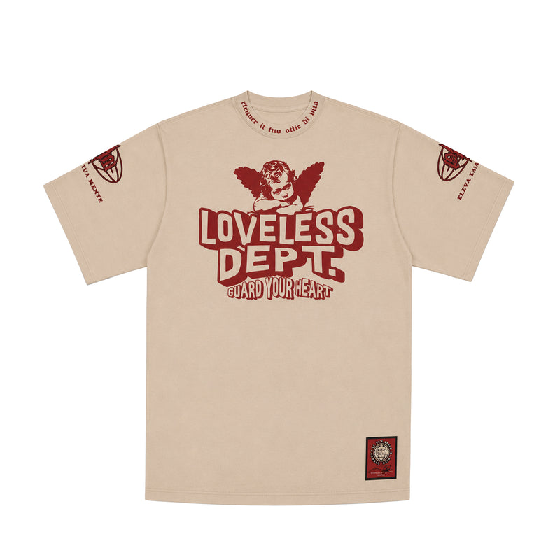 Premium Milano Mens Loveless Crew Neck T-Shirt CT261-117 Cream