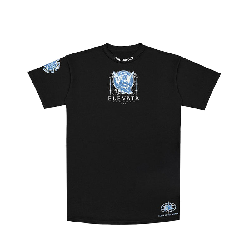 Premium Milano Mens Guard Your Heart Crew Neck T-Shirt CT261-121 Black