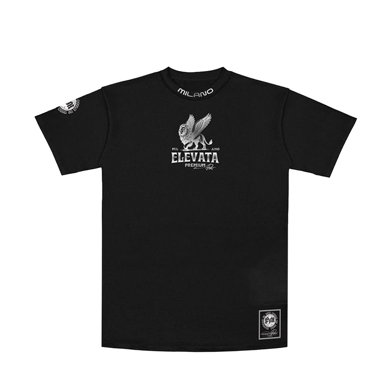 Premium Milano Mens Divine Crew Neck T-Shirt CT261-124 Black