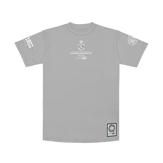 Premium Milano Mens Royal Bloodline Crew Neck T-Shirt CT262-101 Gray