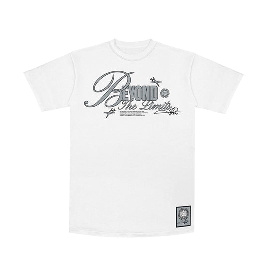 Premium Milano Mens Beyond The Limits Crew Neck T-Shirt CT262-109 White