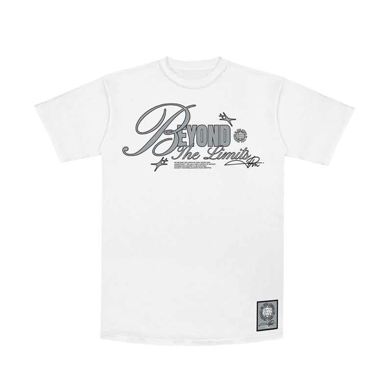 Premium Milano Mens Beyond The Limits Crew Neck T-Shirt CT262-109 White