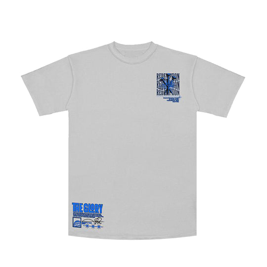 Premium Milano Mens Redemption Crew Neck T-Shirt CT262-123 Gray