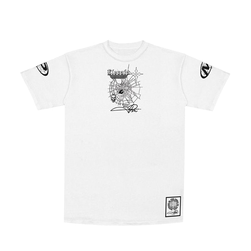 Premium Milano Mens Web Of Lies Crew Neck T-Shirt CT262-128 White