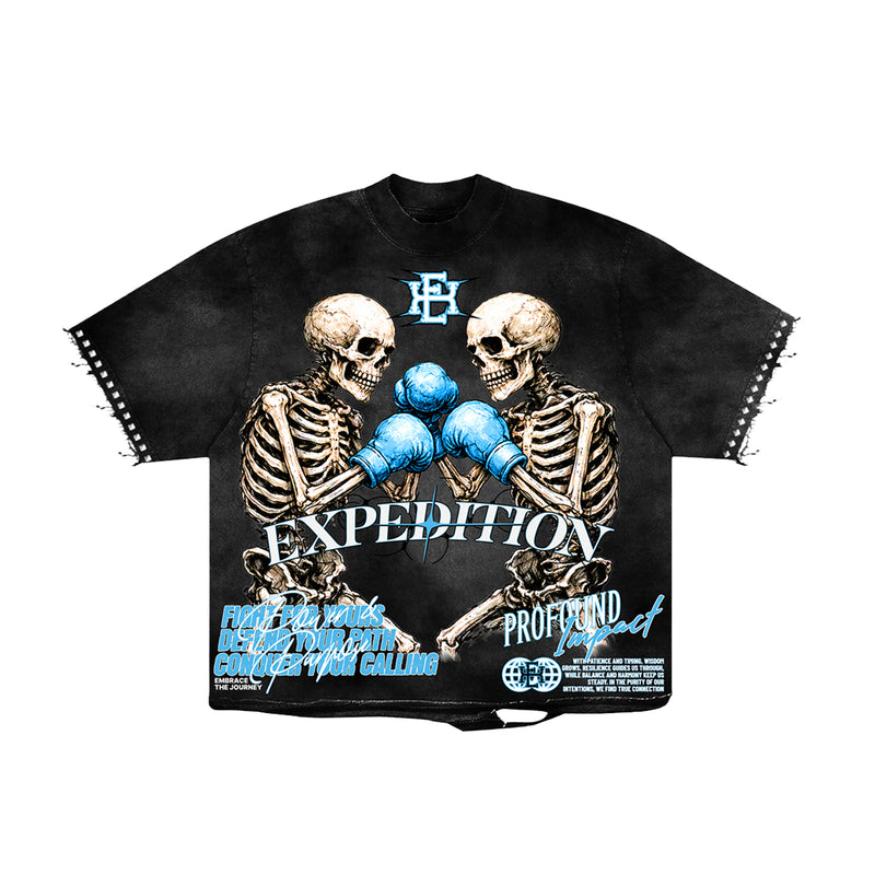 Expedition Mens Profound Impact Oversized Crew Neck T-Shirt EXCTS26204 Black