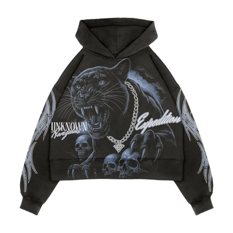Expedition Mens Unknown Horizons Hoodie EXH102F25 Black Washed