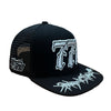 Premium Milano Mens 777 5-Panel Trucker Hat M777002 Black/White