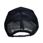 Premium Milano Mens 777 5-Panel Trucker Hat M777002 Black/White