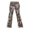 Premium Milano Mens Zip White Stone Stacked Flare Jeans PM003F25-220 Cloud Wash