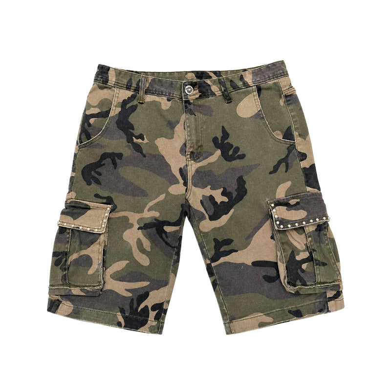 Premium Milano Mens Camo Cargo Shorts PMCGS26918 Camouflage