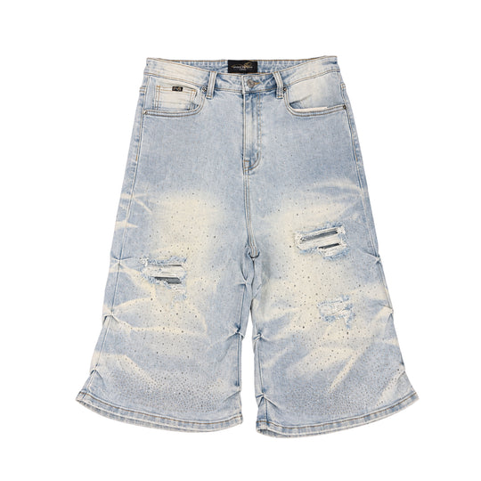 Premium Milano Mens Riviera Denim Shorts PMDS26J21-119 Medium Blue