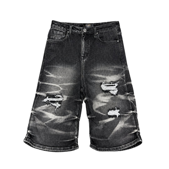 Premium Milano Mens Riviera Denim No Stone Shorts PMDS26J25-100 Black Wash