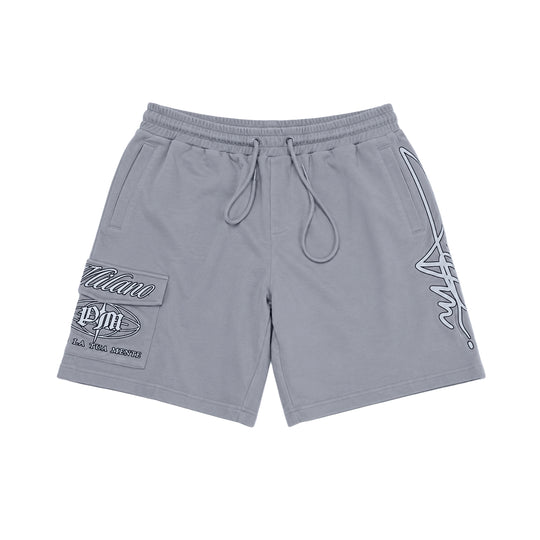 Premium Milano Mens 3M Elevata Fleece Cargo Shorts PMFS26914 Grey