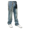 Premium Milano Mens Pentagon Baggy Fit Jeans PMJ20F25-116 LT Blue Wash