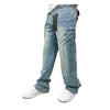 Premium Milano Mens Pentagon Baggy Fit Jeans PMJ20F25-116 LT Blue Wash