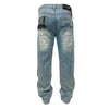 Premium Milano Mens Pentagon Baggy Fit Jeans PMJ20F25-116 LT Blue Wash