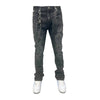 Premium Milano Mens Snow Ball Stacked Jeans PMJ27F25-100 Black Wash