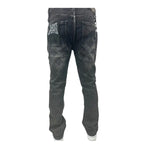 Premium Milano Mens Snow Ball Stacked Jeans PMJ27F25-100 Black Wash