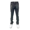 Premium Milano Mens Sunrise Stacked Jeans PMJ28F25-100 Black Wash