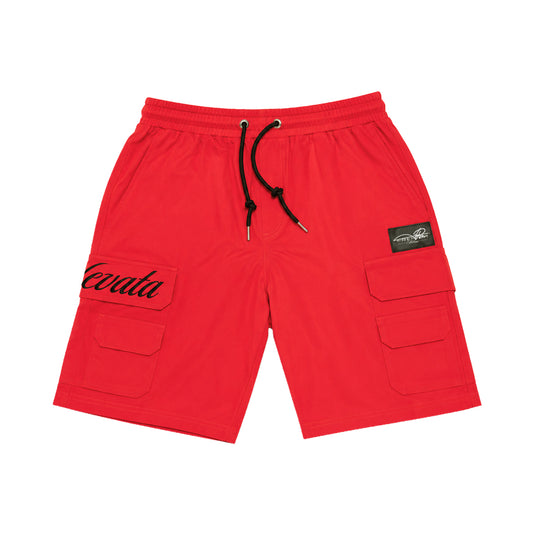 Premium Milano Mens Elevata Nylon Shorts PMNS26972 Red