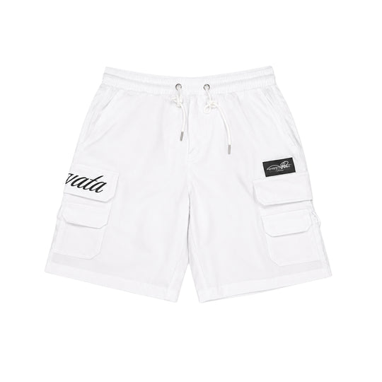 Premium Milano Mens Elevata Nylon Shorts PMNS26972 White