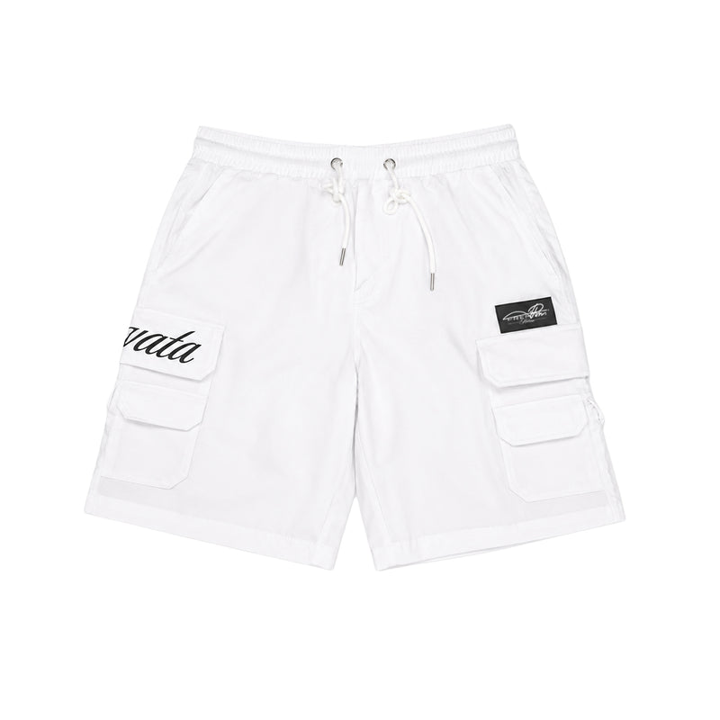 Premium Milano Mens Elevata Nylon Shorts PMNS26972 White