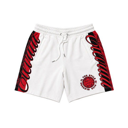 Premium Milano Mens Striped Panel Trunk Shorts PMTS26916 White/Red