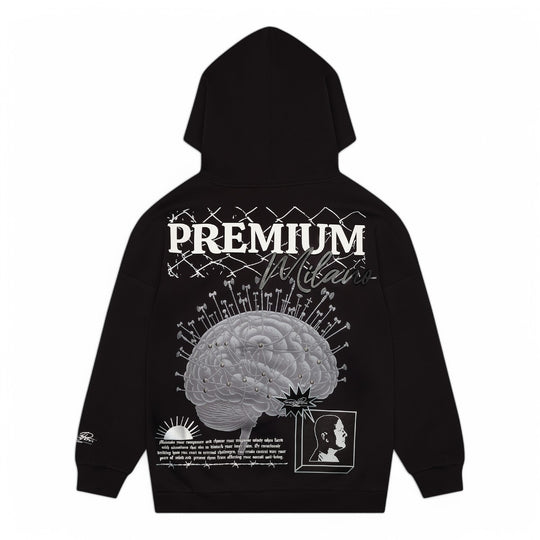 Lost Hills Mens Oversized Hoodie LH4004 Black/Yellow– Premium