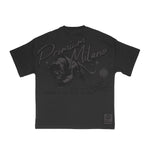 Premium Milano Mens Premium Panthera Crew Neck T-Shirt S25331-05 Black