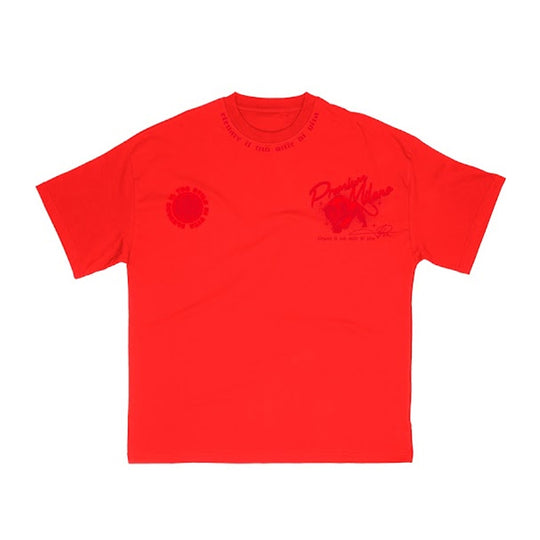 Premium Milano Mens Premium Panthera Crew Neck T-Shirt S25331-05 Red