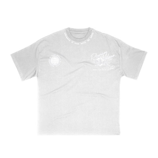 Premium Milano Mens Premium Panthera Crew Neck T-Shirt S25331-05 White