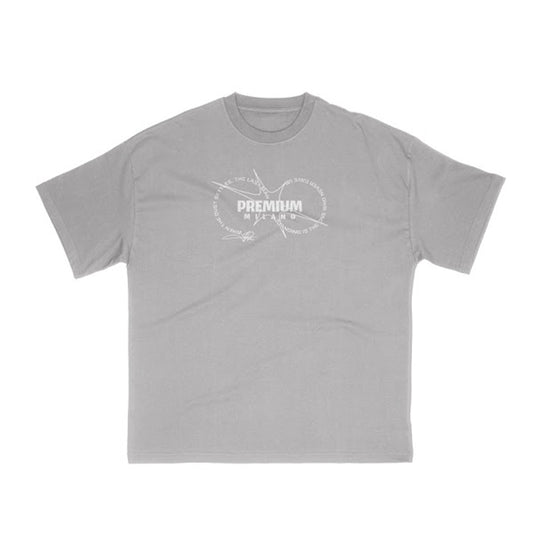 Premium Milano Mens Premium Concious Crew Neck T-Shirt S25331-07 Gray