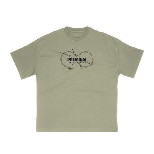 Premium Milano Mens Premium Concious Crew Neck T-Shirt S25331-07 Sage