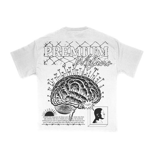 Premium Milano Mens Premium Concious Crew Neck T-Shirt S25331-07 White