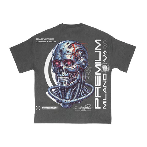 Premium Milano Mens Premium Ai Crew Neck T-Shirt S25331-11 Heather Gray