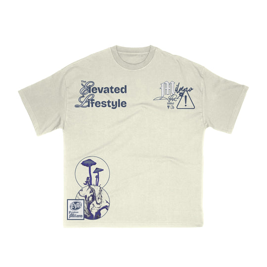 Premium Milano Mens Elevated Lifestyle Crew Neck T-Shirt S25331-14 Bone