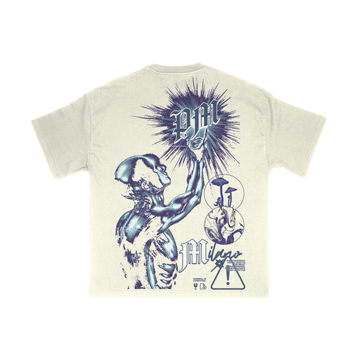 Premium Milano Mens Elevated Lifestyle Crew Neck T-Shirt S25331-14 Bone