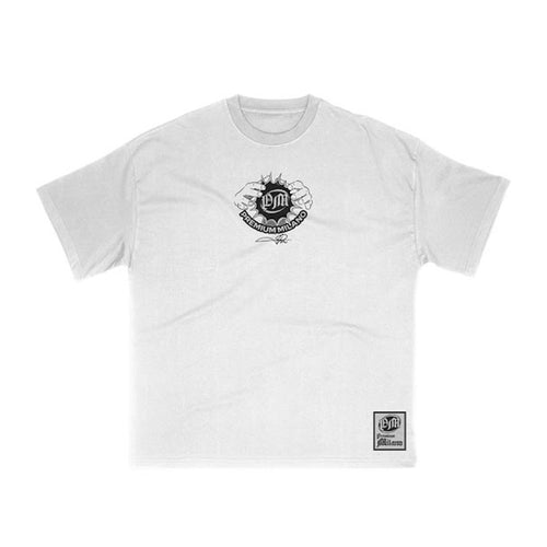 Premium Milano Mens Hypnotized Minds Crew Neck T-Shirt S25331-15 White