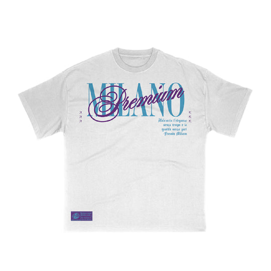 Premium Milano Mens Premium 8-Ball Crew Neck T-Shirt S25331-23 White