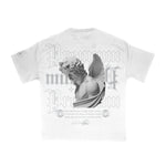 Premium Milano Mens Guardian Angel Crew Neck T-Shirt S25415-20 White