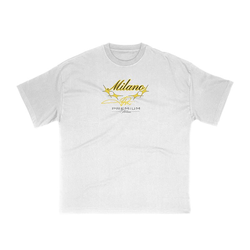 Premium Milano Mens Butterfly Skull Crew Neck T-Shirt S25415-26 White