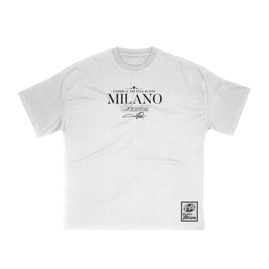 Premium Milano Mens Premium Tequila Crew Neck T-Shirt S25415-31 White