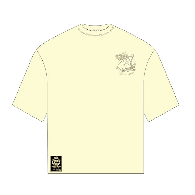 Premium Milano Mens Elevated Toast Crew Neck T-Shirt S25415-45 Cream