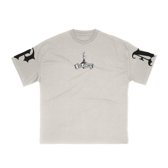 Premium Milano Mens Premium Checkmate Crew Neck T-Shirt S25415-46 Bone