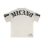 Premium Milano Mens Premium Checkmate Crew Neck T-Shirt S25415-46 Bone