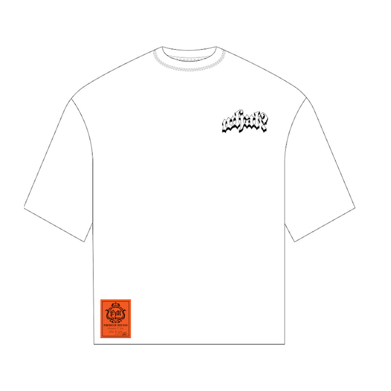 Premium Milano Mens Milano What? Crew Neck T-Shirt S25415-47 White