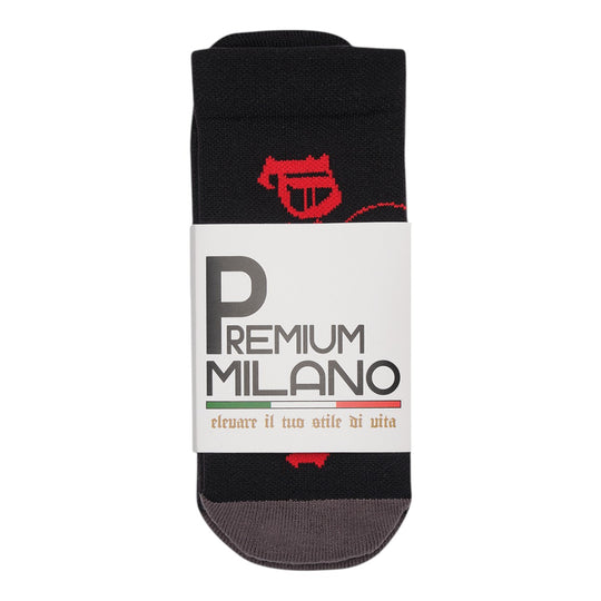 Premium Milano Mens Tube Socks SXPM1963 Black/Red